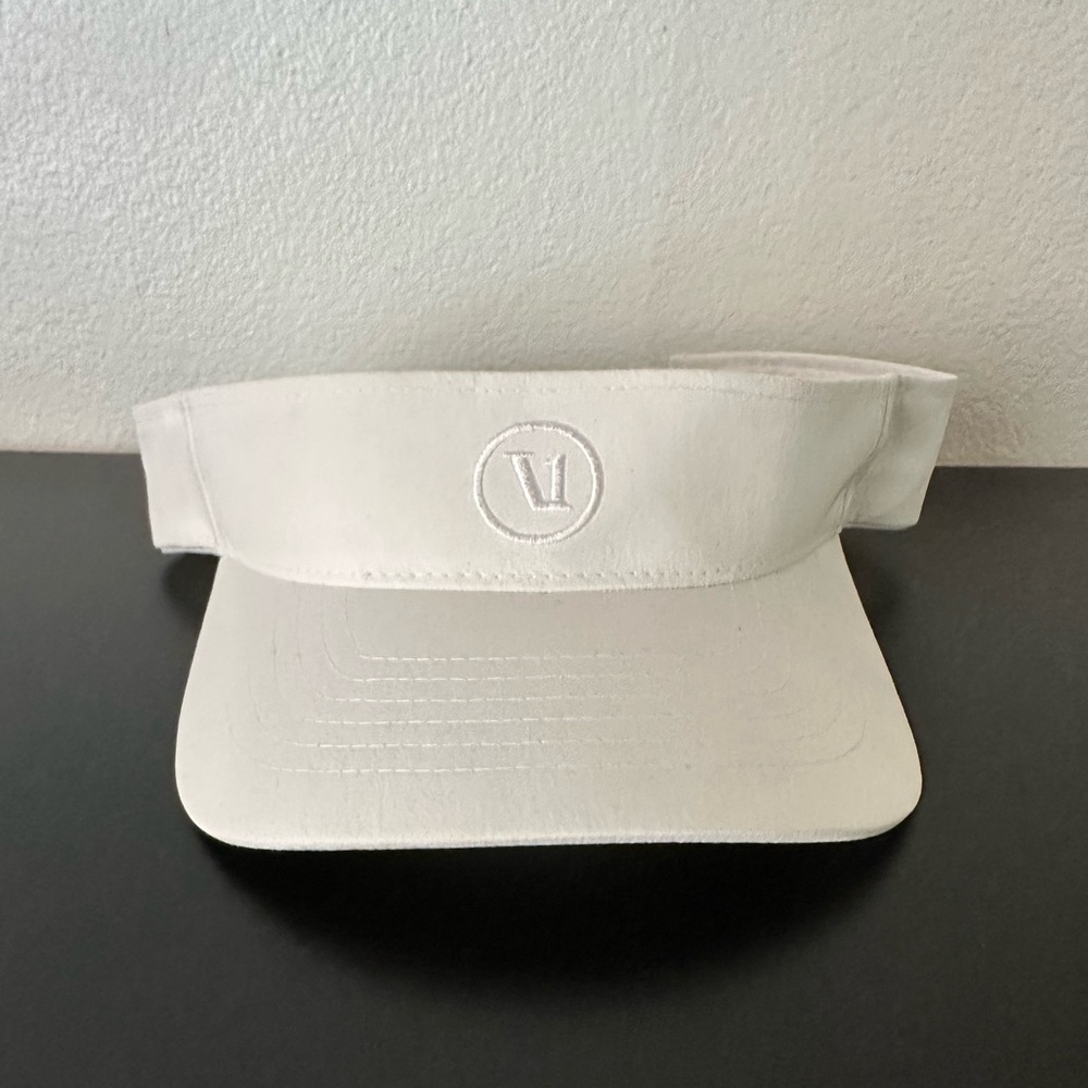Vuori White Performance Visor Adjustable Athletic… - image 2